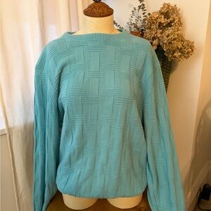 Dior Turquoise Crew Neck Sweater